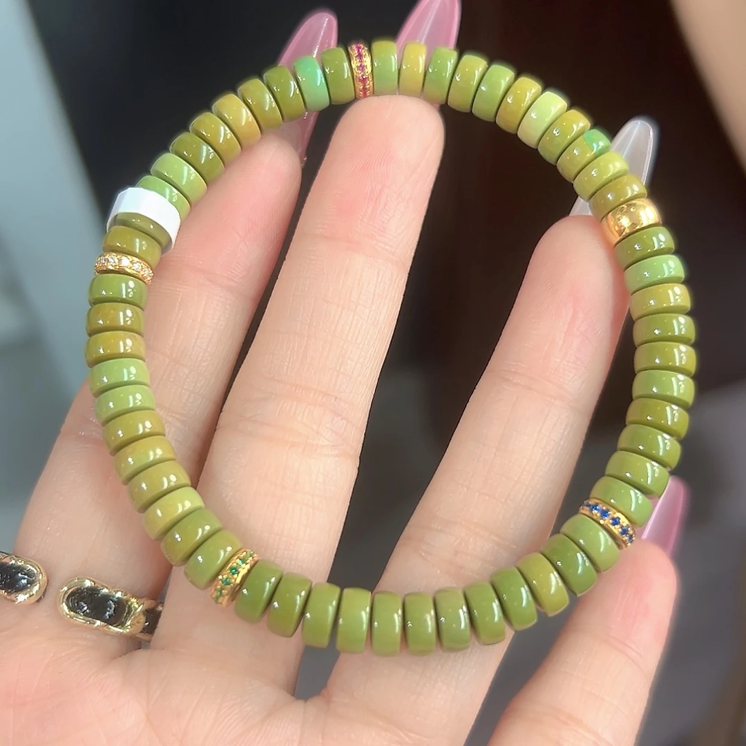 绿松石18K金镶嵌珠宝奇石