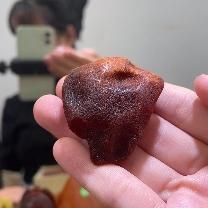 琥珀未镶嵌珠宝奇石全皮把件吊坠