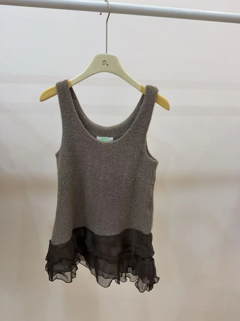 【懂你韩装】灰色吊带no退