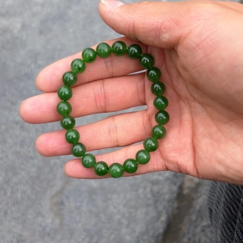 【闪购商品】未镶嵌和田玉（碧玉）手链