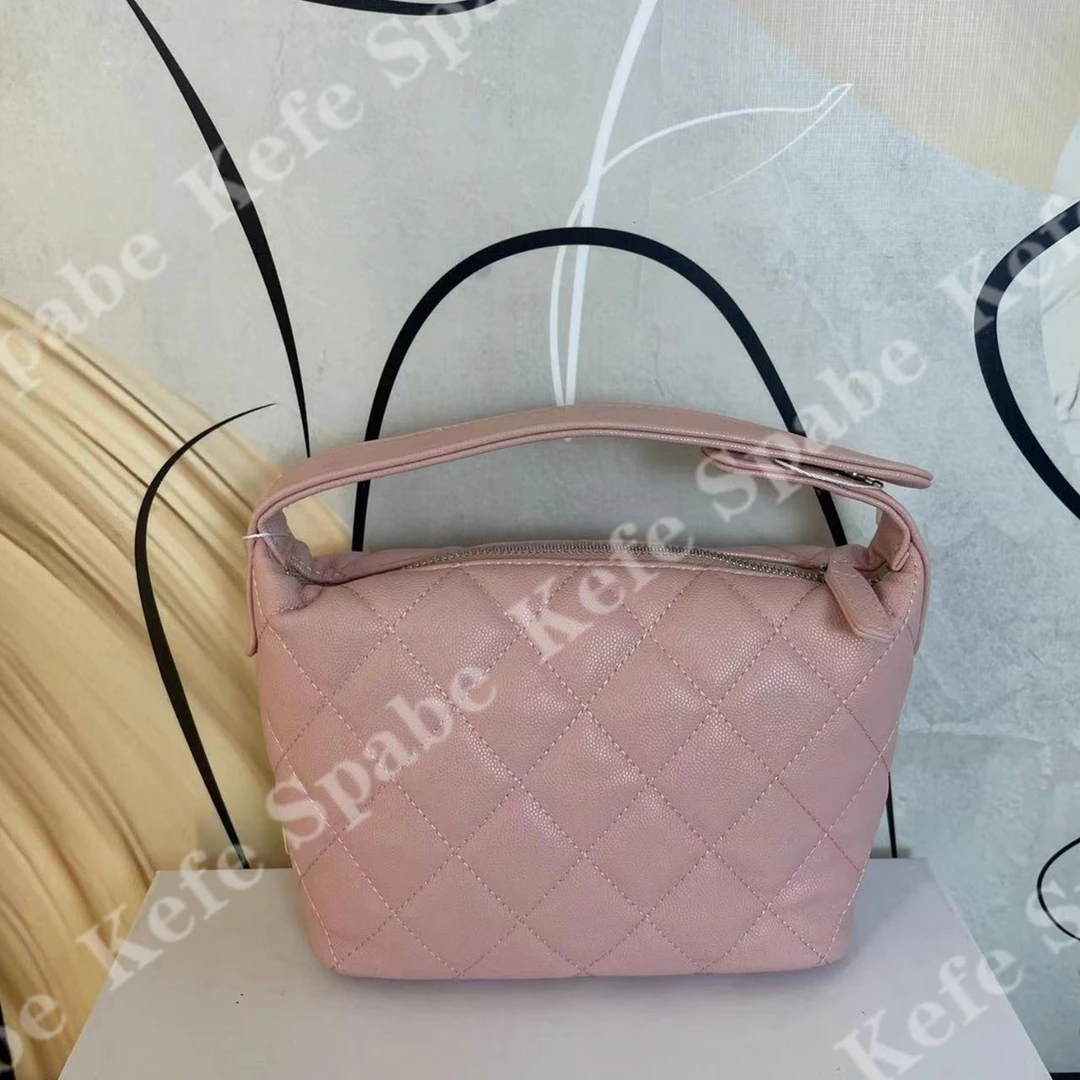 HM172  P25新款粉色菱格饭盒包手提斜挎包-1