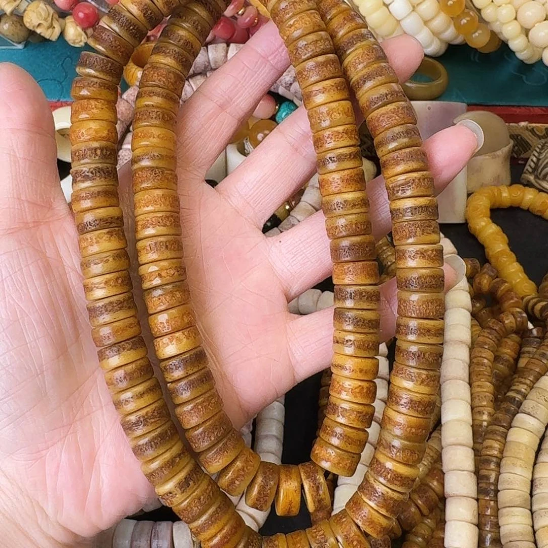 牛骨手串/手链勇***、牛骨嘎嘎12尺寸108颗