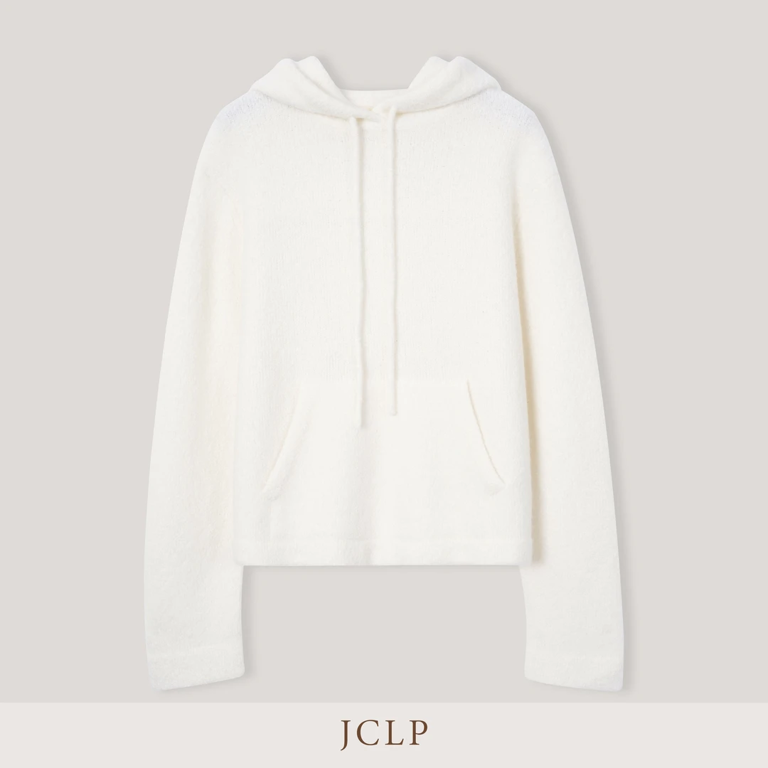 JCLP 金纯良品 奶芙芙 山羊绒锦纶文艺休闲亲肤舒适软糯颗粒卫衣