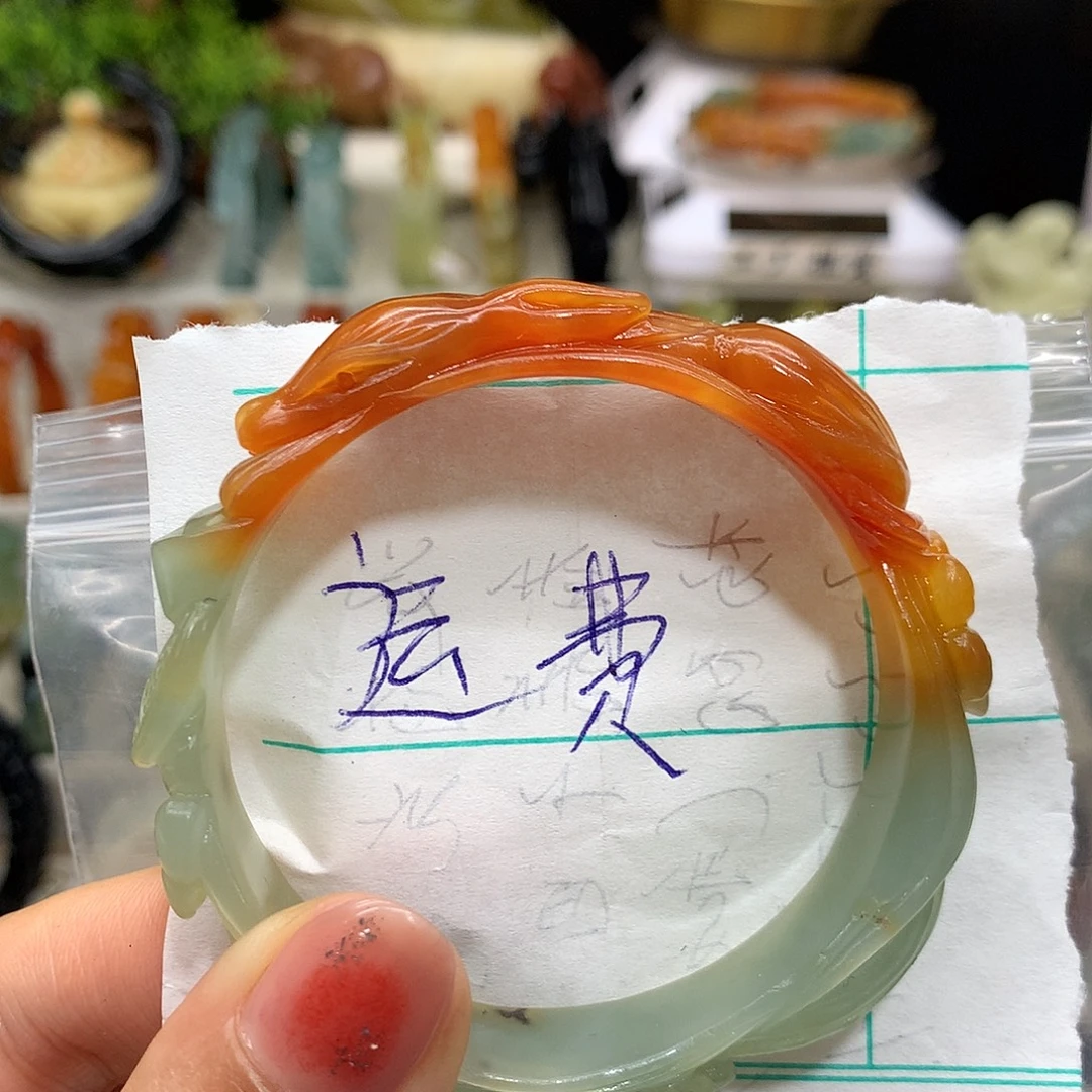 乖***姐蛇纹石玉未镶嵌手镯