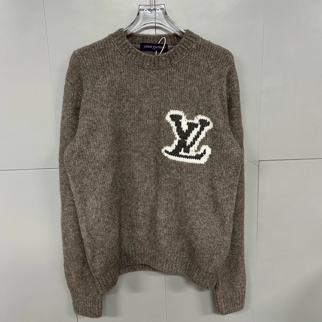 全新未使用 LouisVuitton/路易威登 SS24嵌花泰迪毛衣XL码P00732
