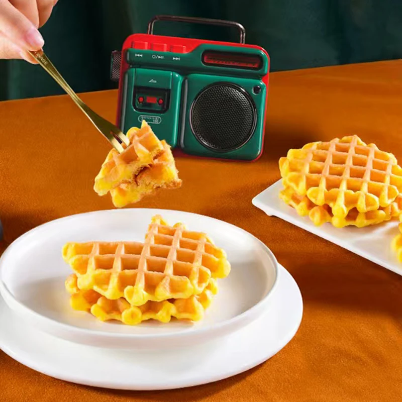 【拔丝肉松】知北颂新品拔丝华夫饼肉松味糕点点心