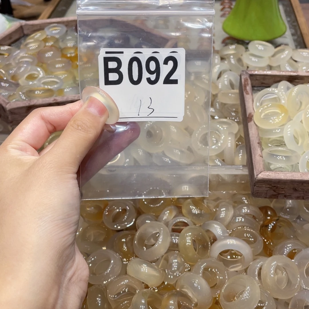 玛瑙/玉髓未镶嵌戒指092
