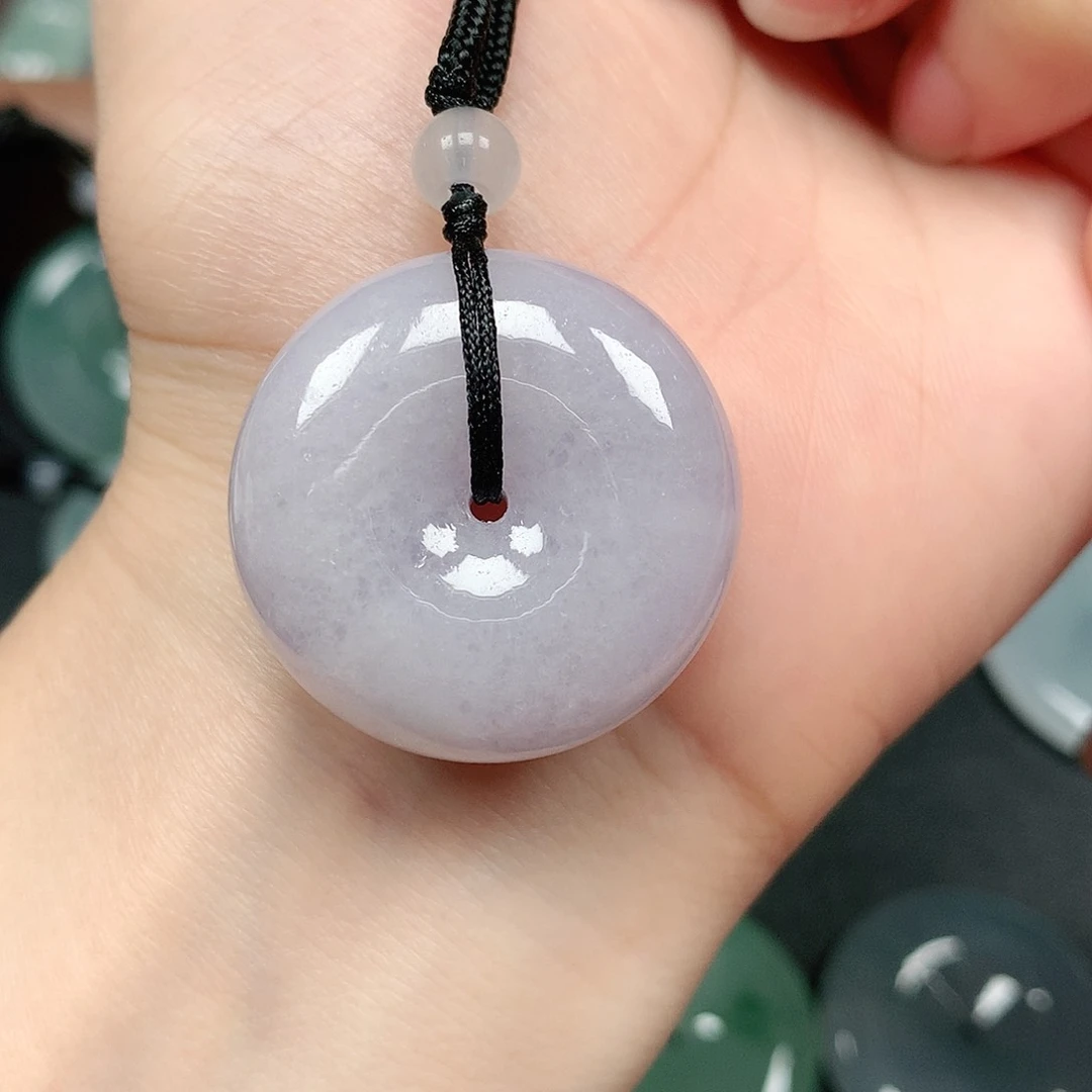 翡翠未镶嵌颈饰平安扣A