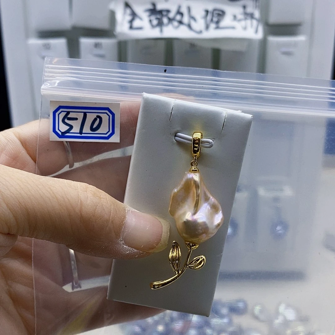 颈饰合金淡水珍珠