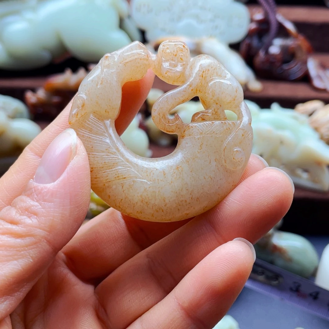 吊坠白玉菩提摆件