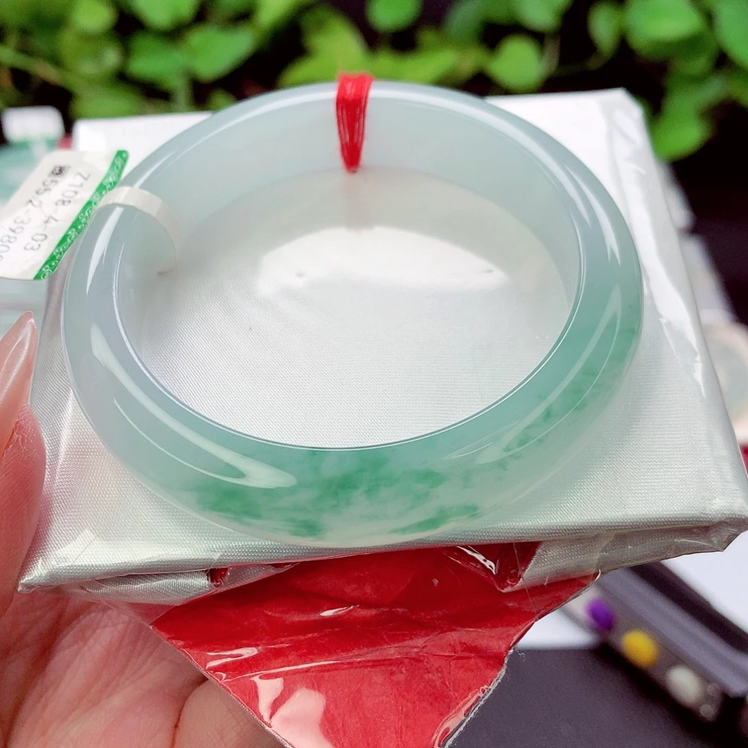 翡翠未镶嵌手镯缅甸天然a货翡翠手镯