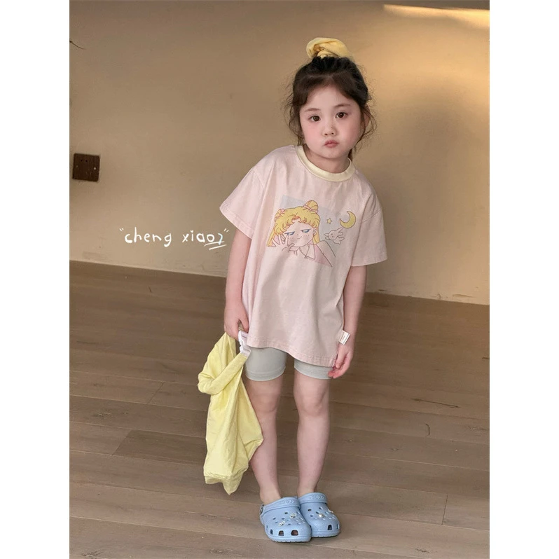 橙小7·25夏~卡通印花T恤XQ5300