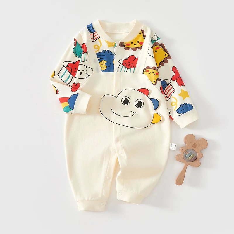 婴儿连体衣秋冬纯棉长袖新生儿衣服宝宝超萌哈衣初生儿婴儿衣服