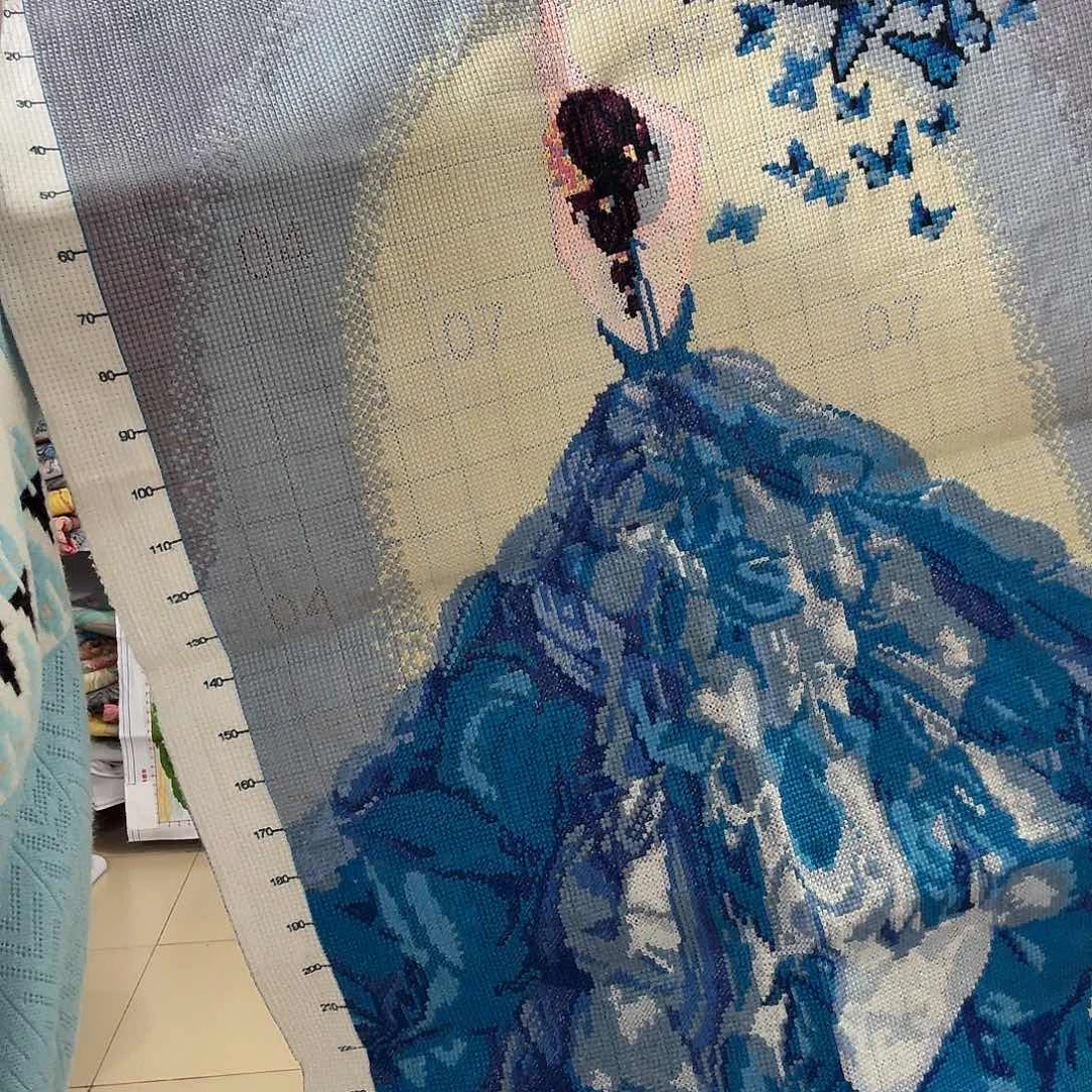 棉莫*十字绣成品出售