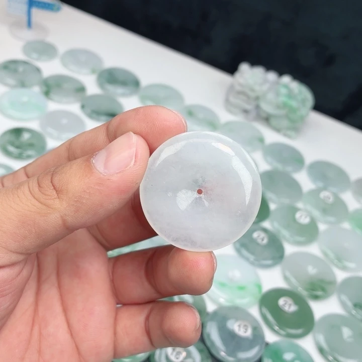 翡翠未镶嵌颈饰缅甸天然A货翡翠37.2-6.1