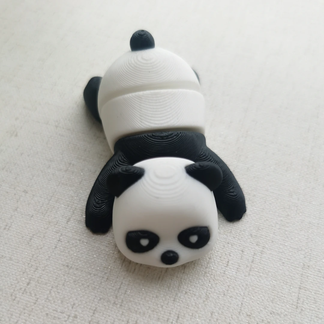 优质定制3D打印关节熊猫萌宠可爱黑白