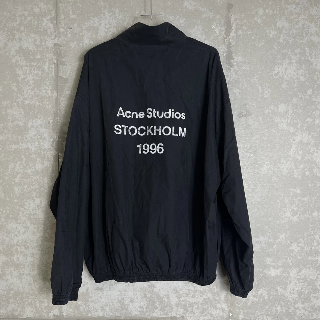 未使用 WE11 DONE 52*1/Acne Studio黑色背后印花logo外套/11499