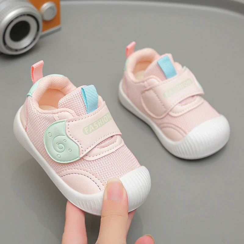 宝宝春秋新款软底学步鞋男女婴幼儿机能鞋学步鞋小童鞋软底透气网