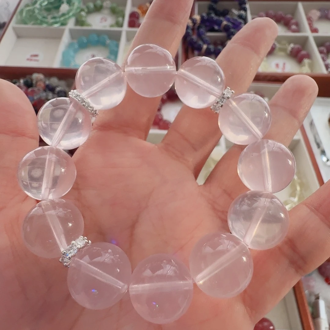 水晶手链未镶嵌粉水晶