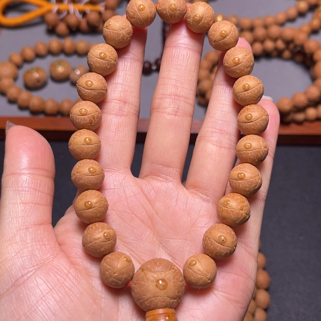 凤眼菩提吊坠12mm2025精品玉华皮慈悲眼手串