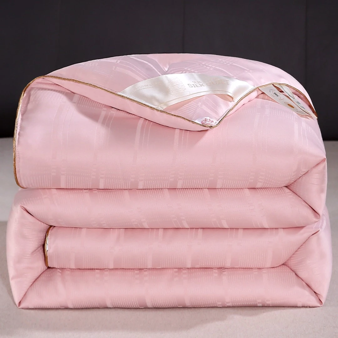 水星家纺适用高档蚕丝被100桑蚕丝春秋被空调被加厚冬被子母被芯4