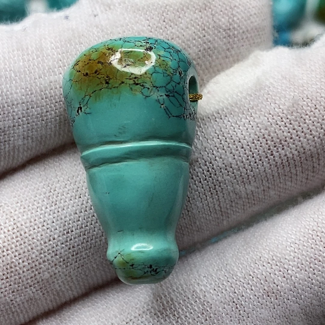 你***安绿松石未镶嵌天然原矿 带武汉地大证书