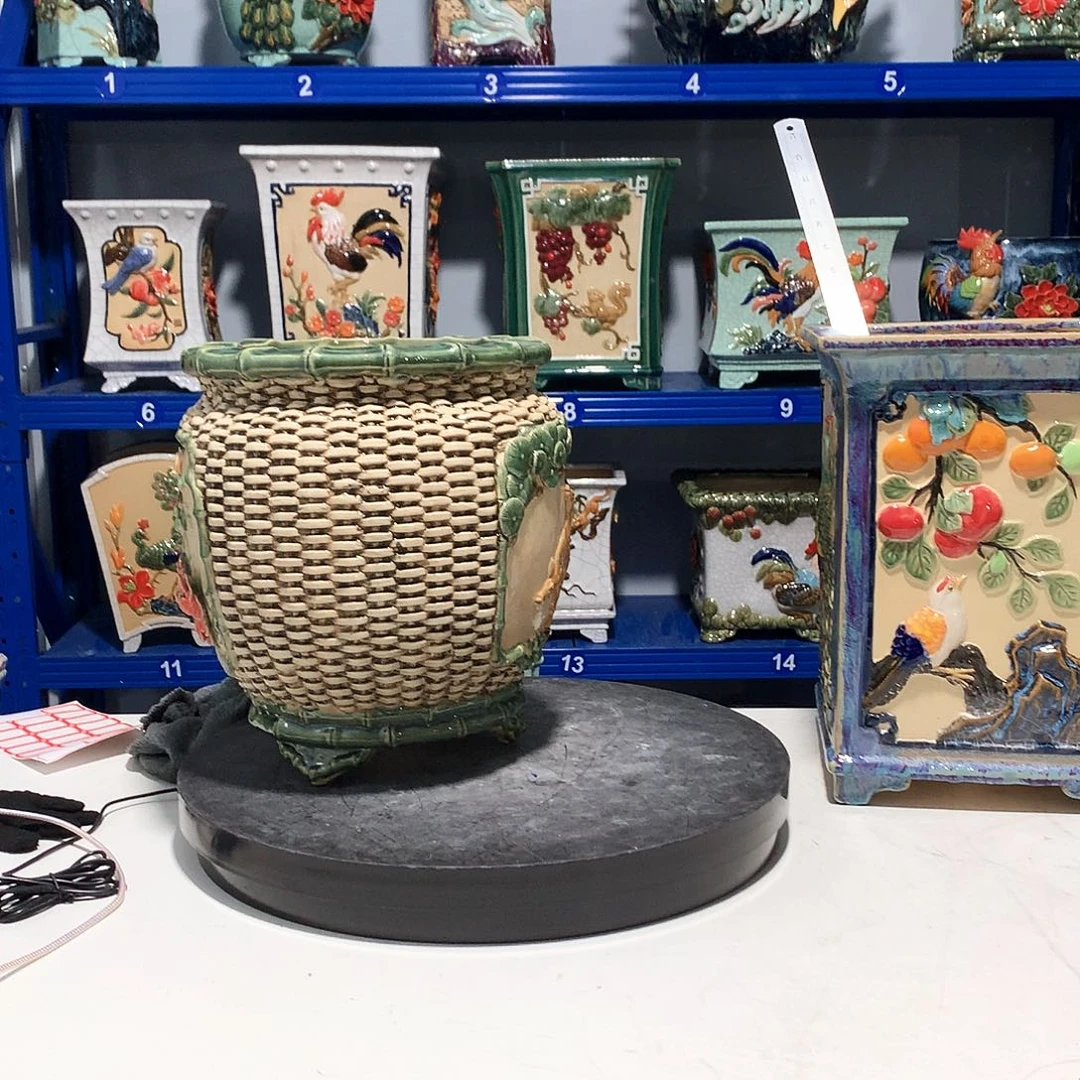 响****高温粗陶石湾花盆