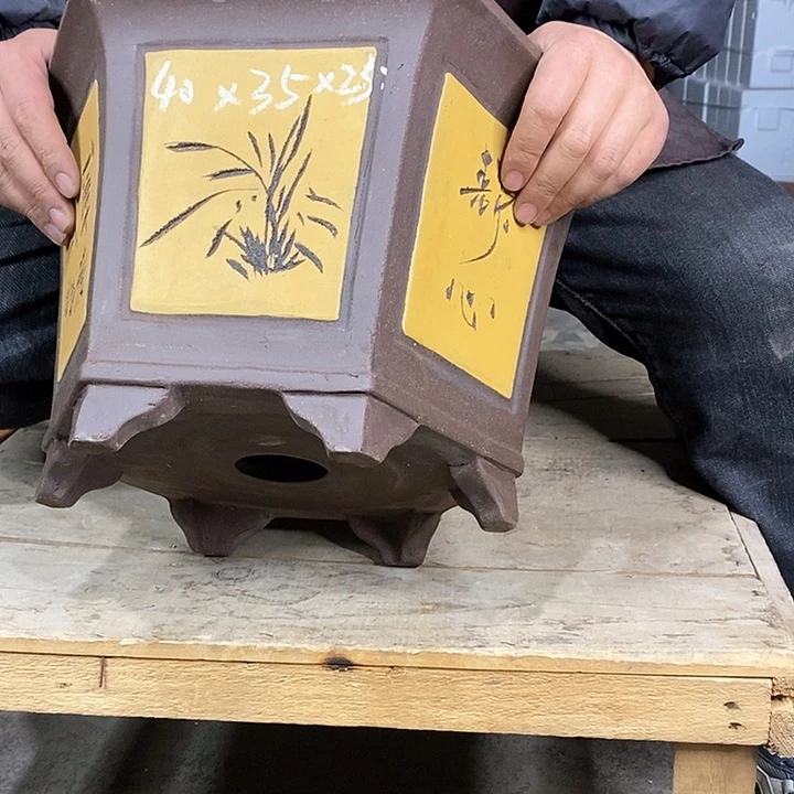 紫砂花盆紫砂陶艺