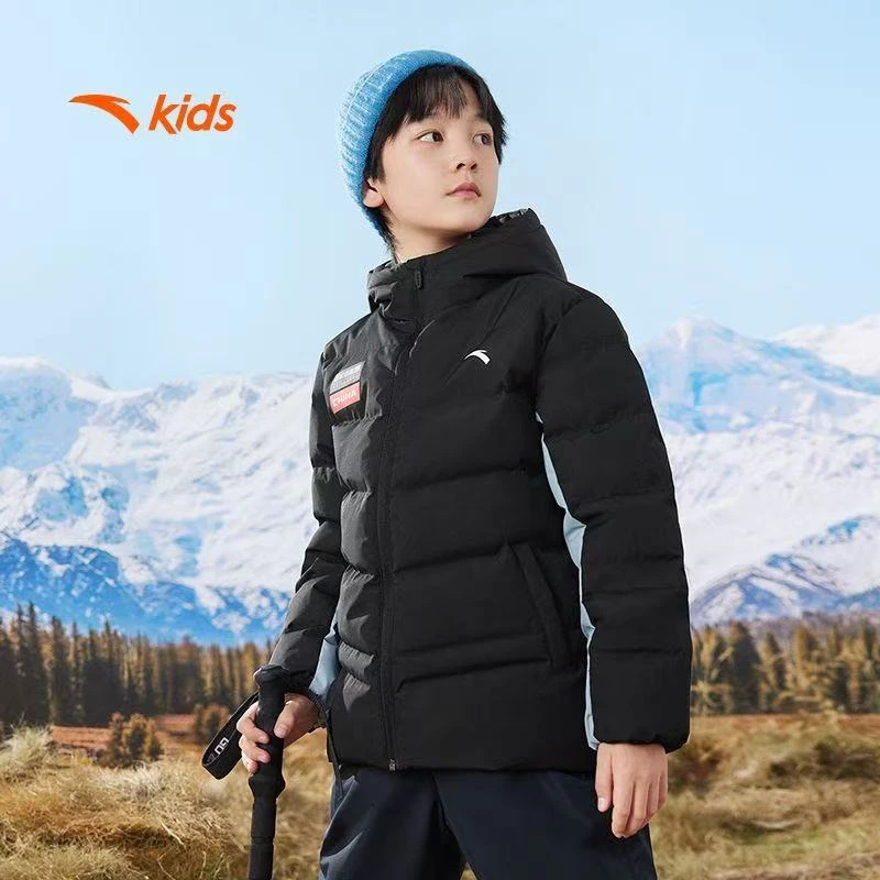安踏儿童男大童羽绒服24冬季款舒适保暖青少年户外防水352446912