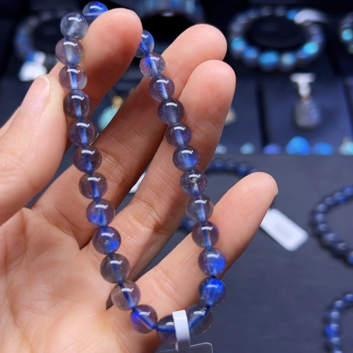 拉长石手串未镶嵌九*五7左右