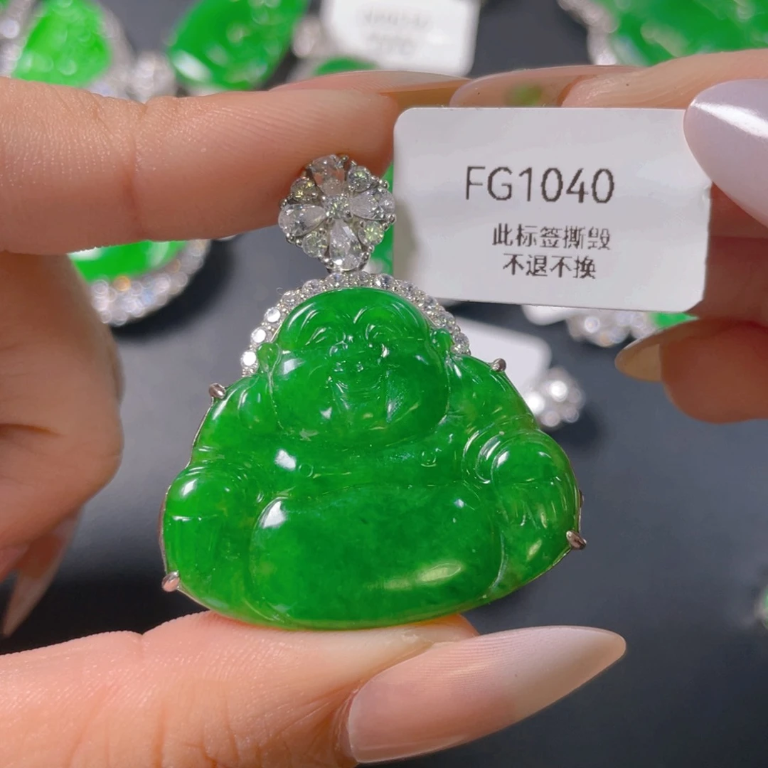 【闪购商品】颈饰银S925镶嵌翡翠朱*珠翡翠