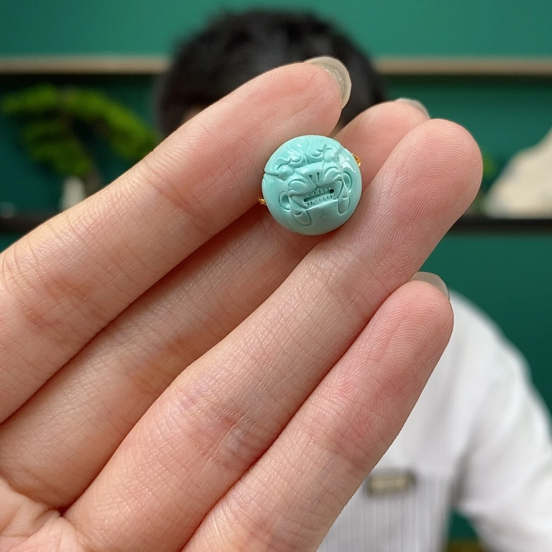 未镶嵌绿松石珠宝奇石卡13.1