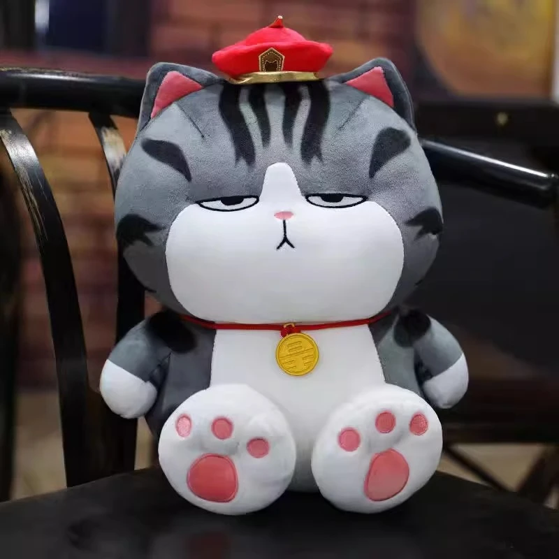 吾皇猫公仔吾皇万睡公仔红帽猫毛绒玩具猫玩偶万岁娃娃抱枕女孩