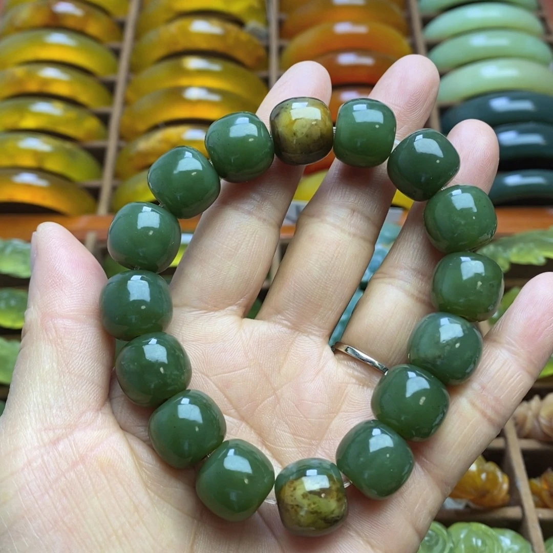 和田玉未镶嵌手链