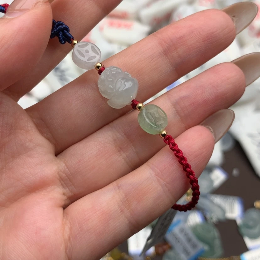 【闪购商品】翡翠手绳银S925镶嵌一