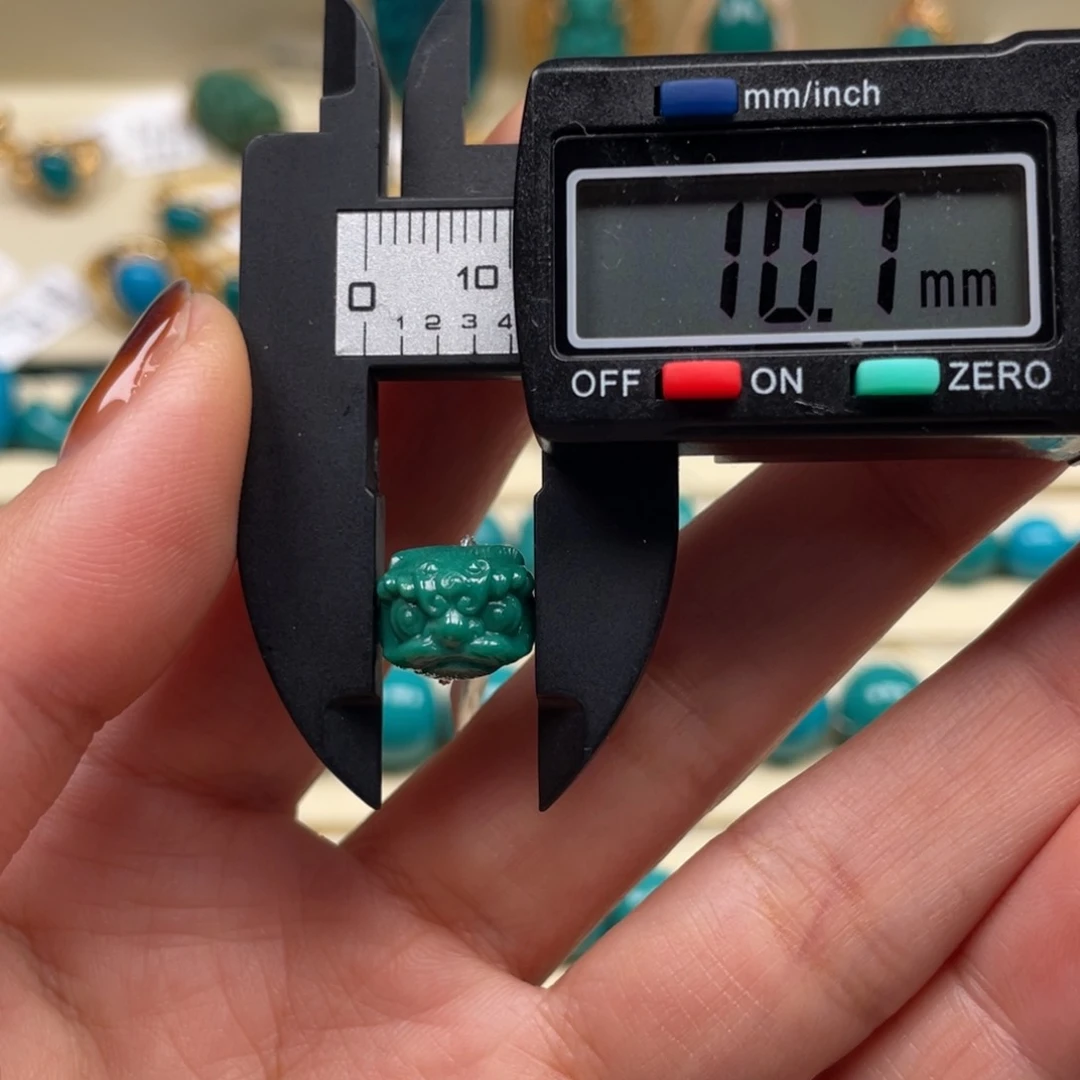 未镶嵌绿松石珠宝奇石醒狮