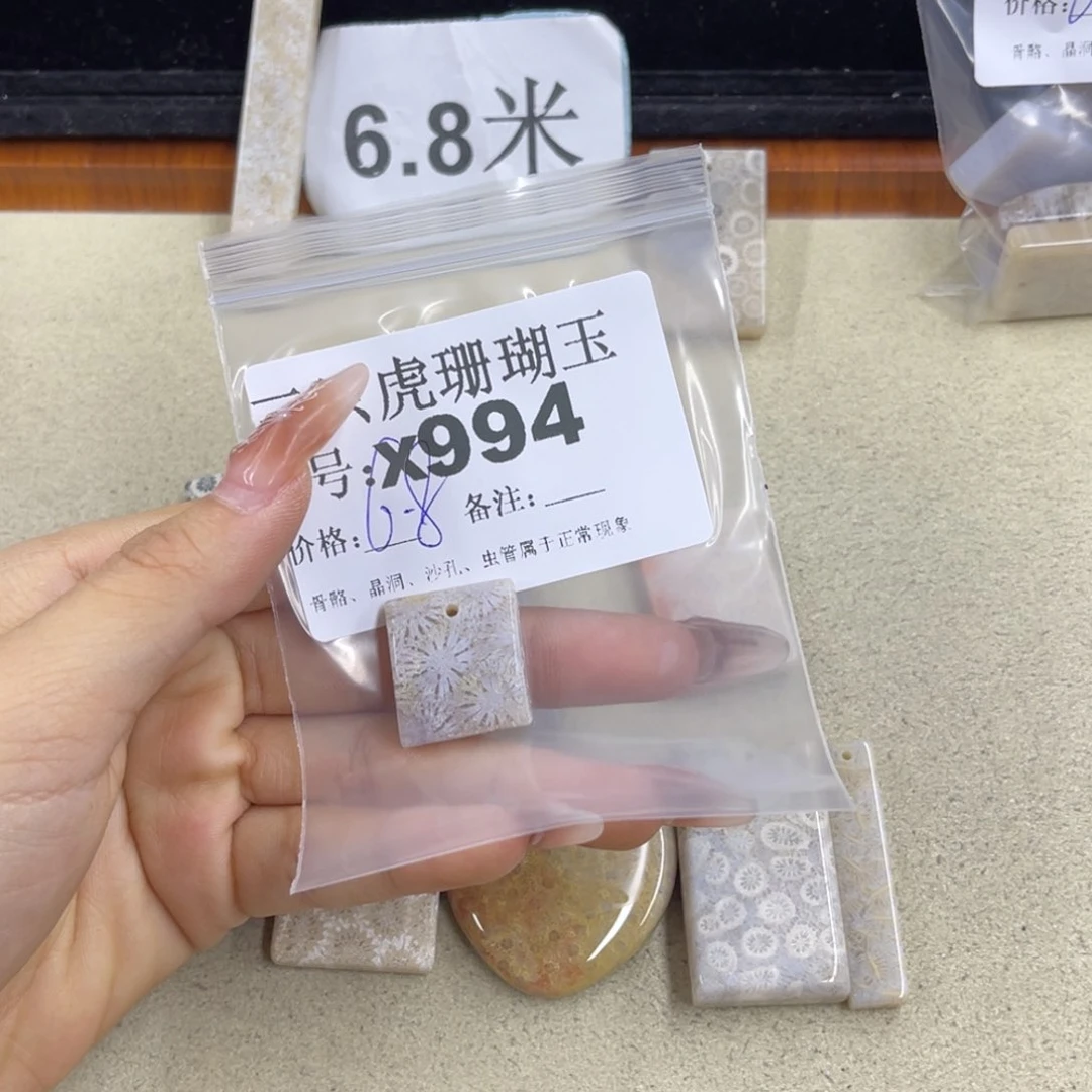 双***皮硅化珊瑚（珊瑚玉）h银S925镀金镶嵌