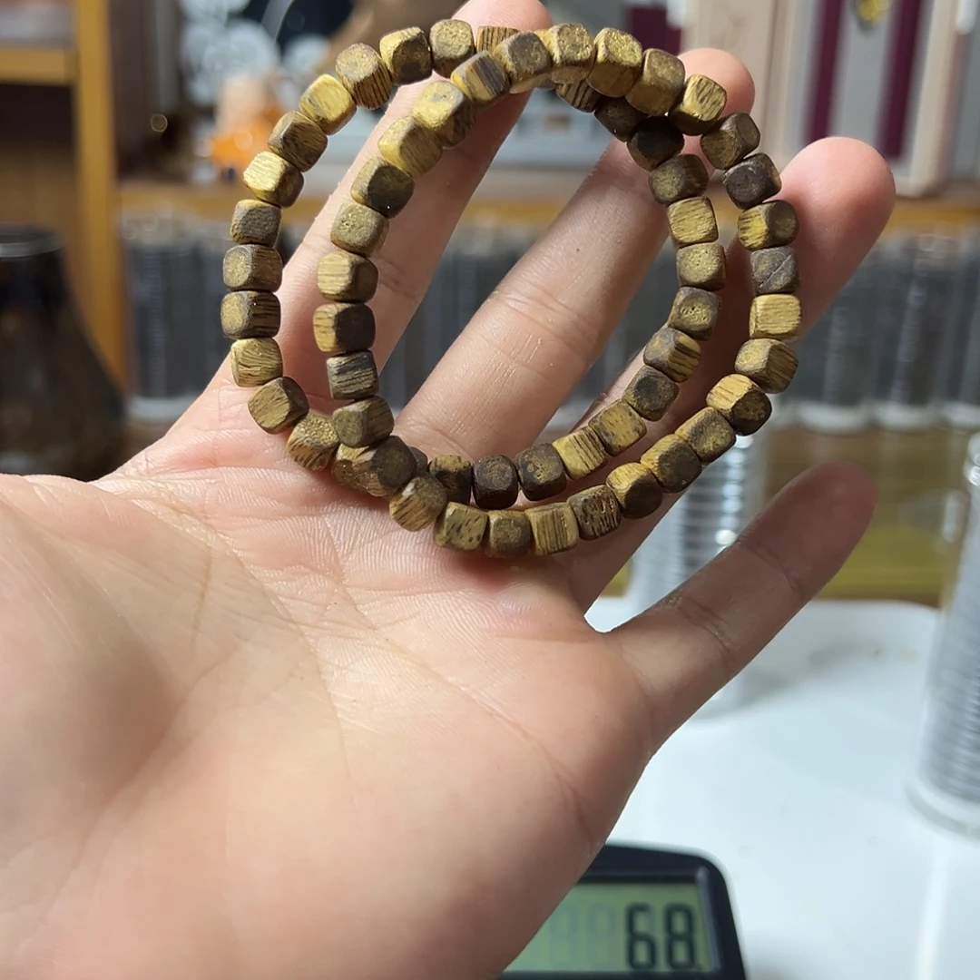 沉香沉香碎屑0.6方糖珠3克