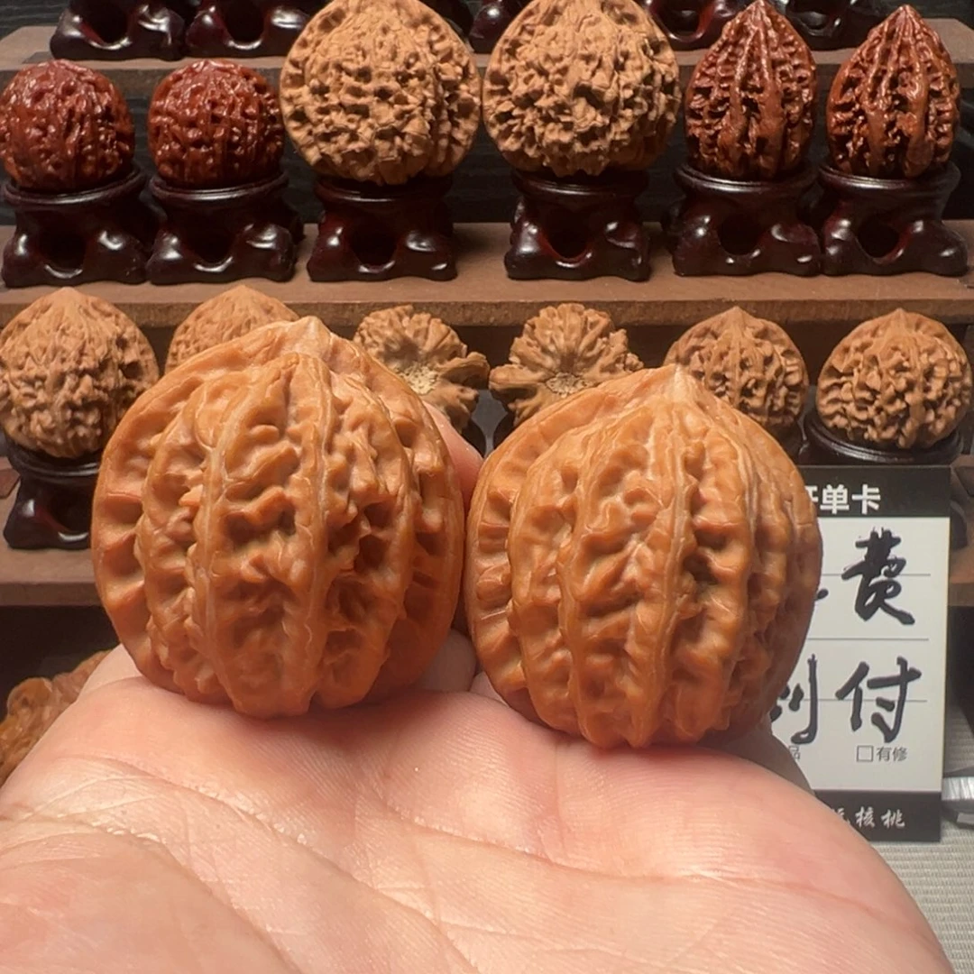 文玩核桃把件37三羊谷
