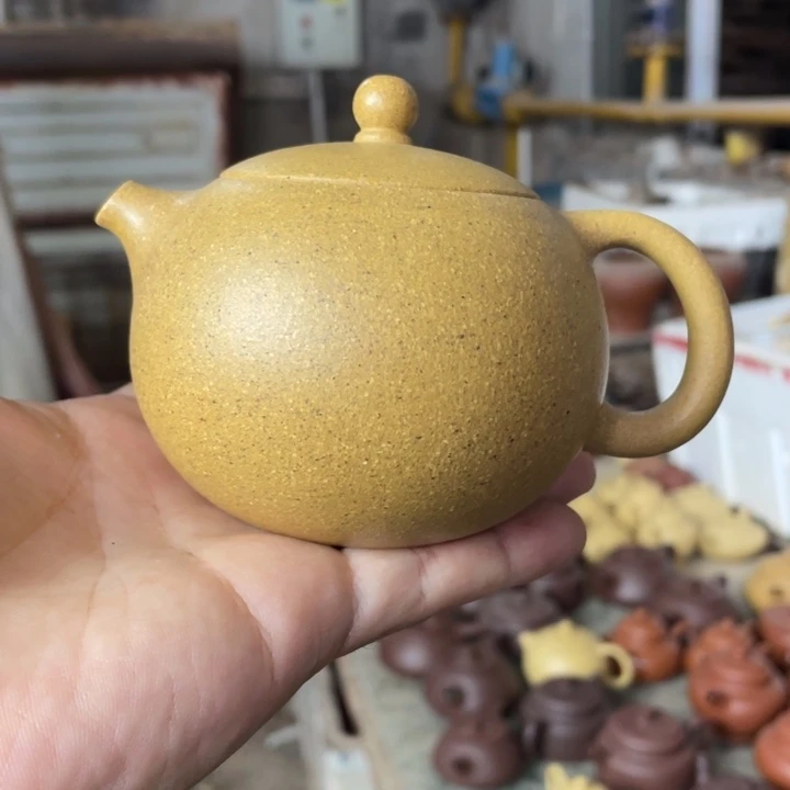 紫砂紫砂西施。 黄金段