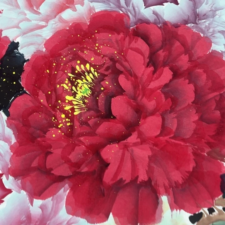 国画我的心好痛啊我的心真的好痛啊好痛啊