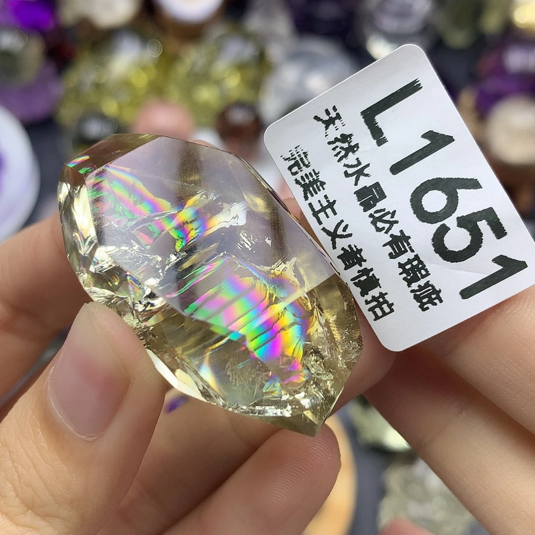 水晶珠宝半成品未镶嵌吊坠