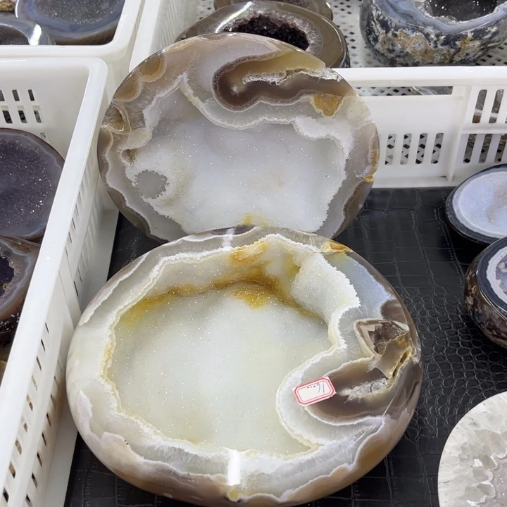 珠宝半成品未镶嵌水晶高货白软盆