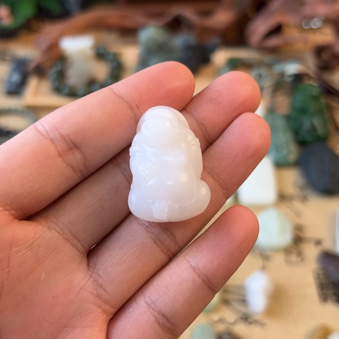 和田玉手绳未镶嵌嘻****᧕