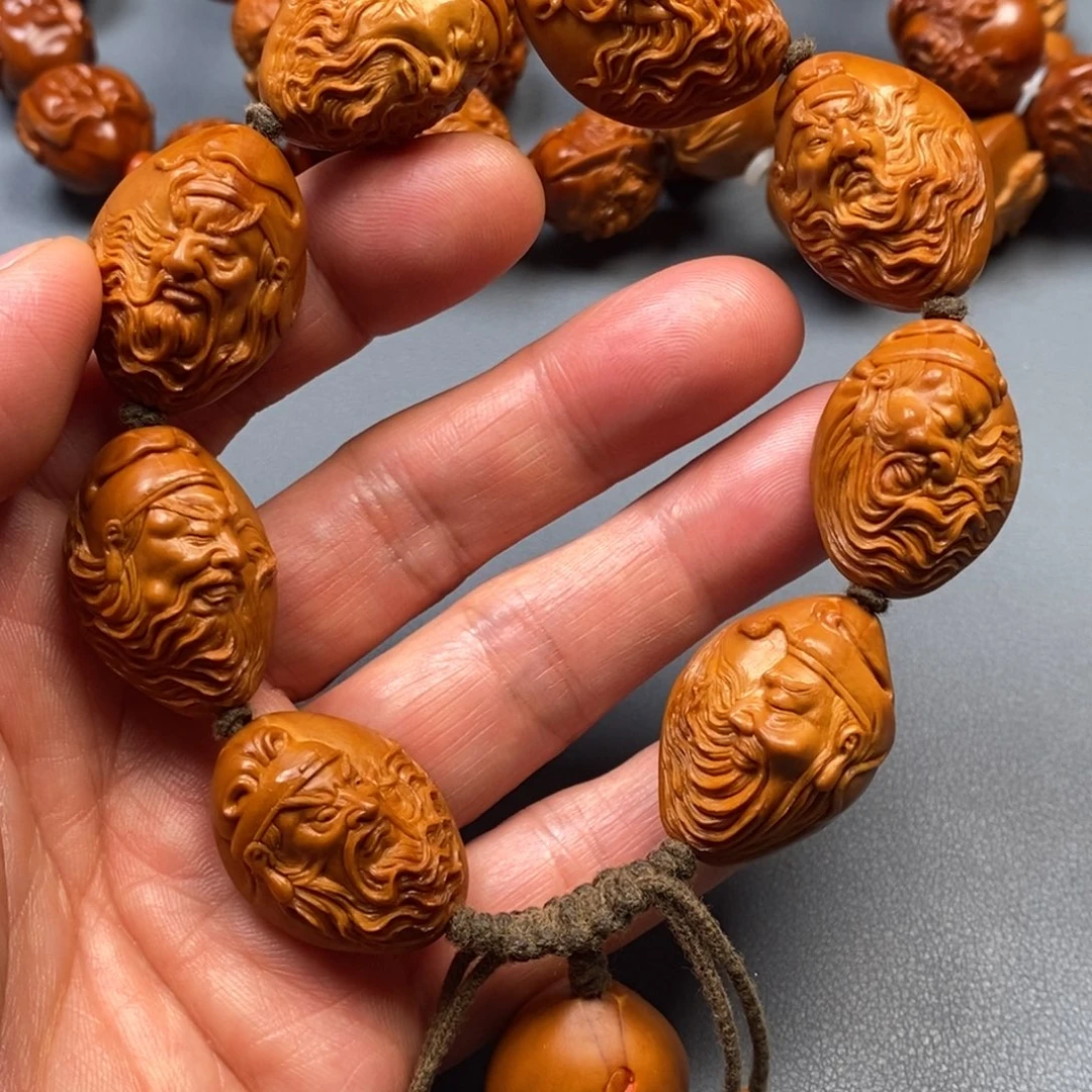 手串/手链橄榄核2.1浮雕纯手工关二爷