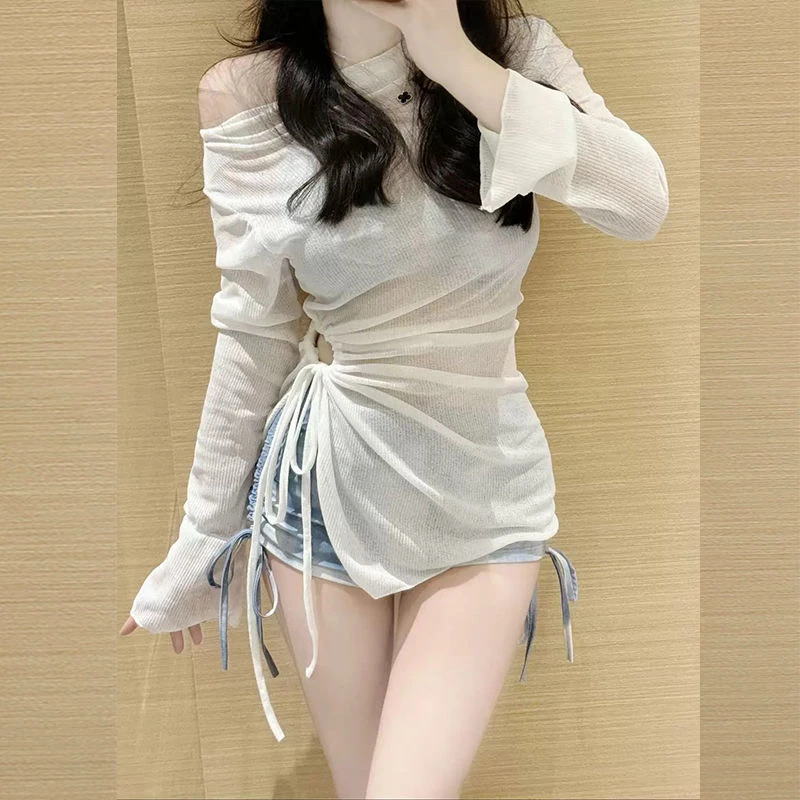 女士分体泳衣保守遮肉显瘦适合度假温泉小胸女生纯欲风