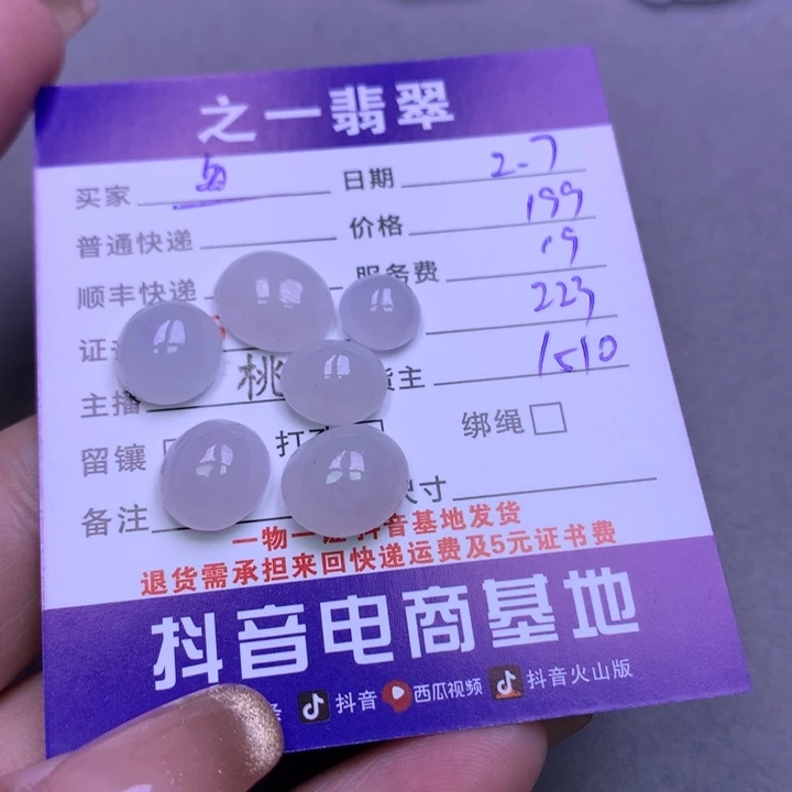 翡翠颈饰未镶嵌鱼*