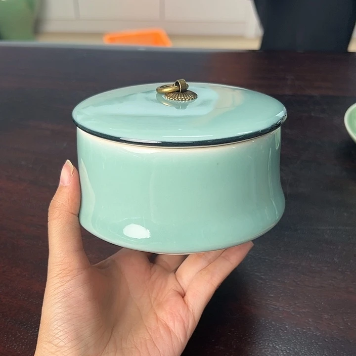 龙泉云间青瓷小米茶器