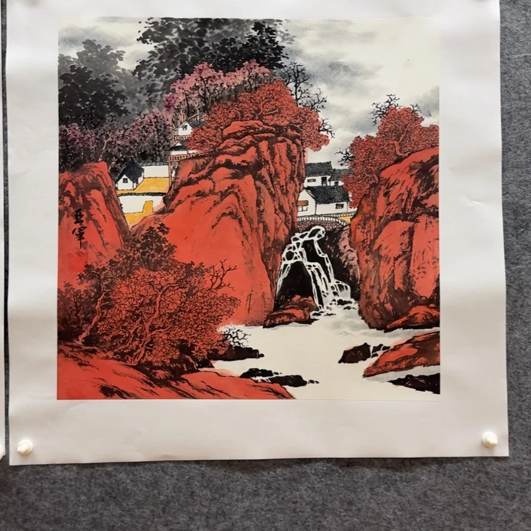 书***航国画胡老师50斗方作品