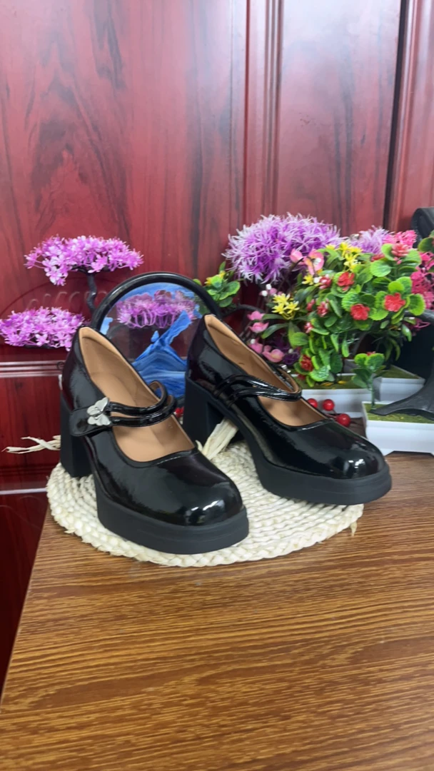 缘缘粗跟厚底女士马丽珍女鞋2327 2